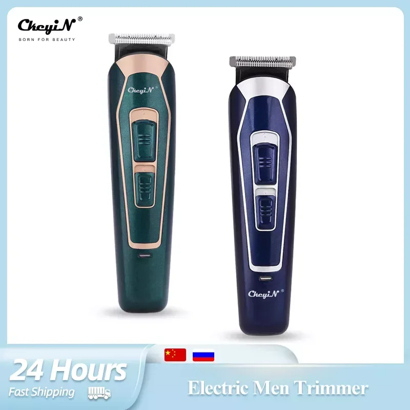 Enlarge Rechargeable Hair Trimmer Men Shaving Machine Hair Clipper Barber Shaver Haircut Low Noise Cutter 4 Limit Comb Cutting