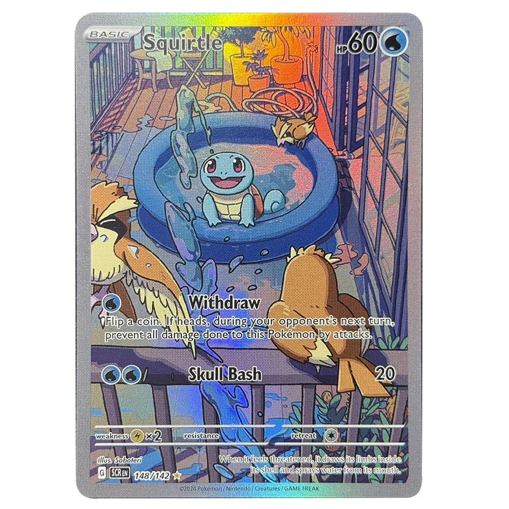 Фото Прокси-карты PTCG Bulbasaur Squirtle Shining Mew Rayquaza Dialga Hydrapple Espeon Mewtwo-GX Rayquaza Umbreon SUM TCG DIY Card №5