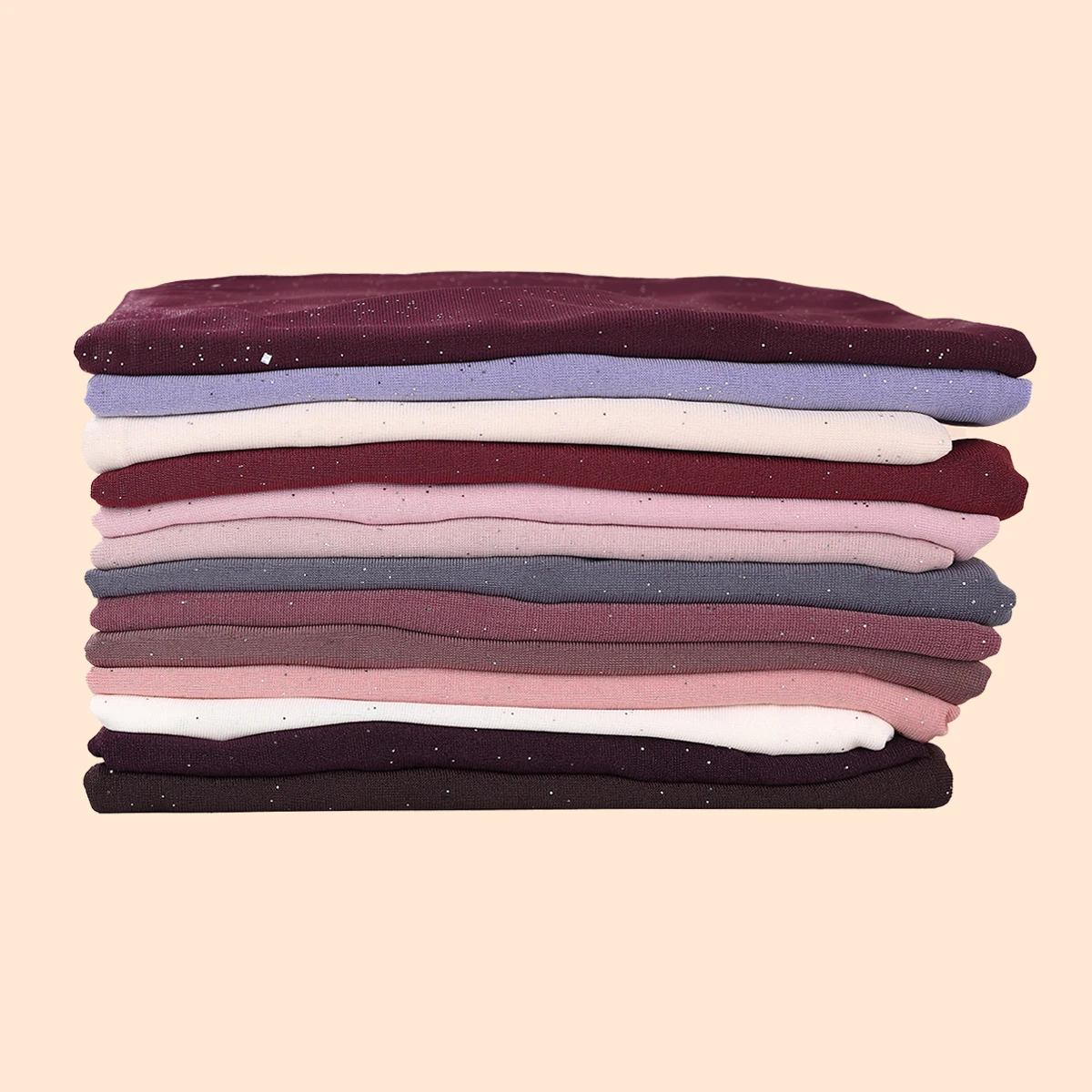 Блестящий Тонкий блестящий капюшон Ближнего Востока однотонный Золотой