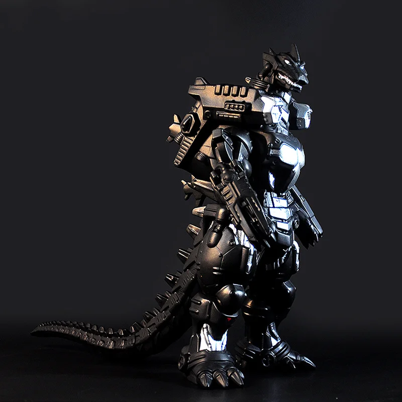 

Anime decor Model Black Mechanical Godzilla Villain Monster Dinosaur Vinyl PVC Action Figure Collection Childrens Toy Gift