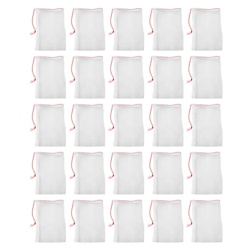 

100pcs Nylon Bag Insect-Proof Practical Simple Net Mesh Bag Fruit Tree Bag (30x45cm)
