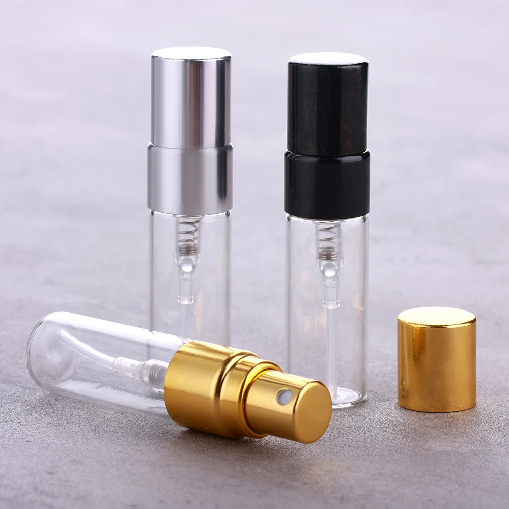 Мини-флакон с прозрачным распылителем 3 мл портативные стеклянные многоразовые