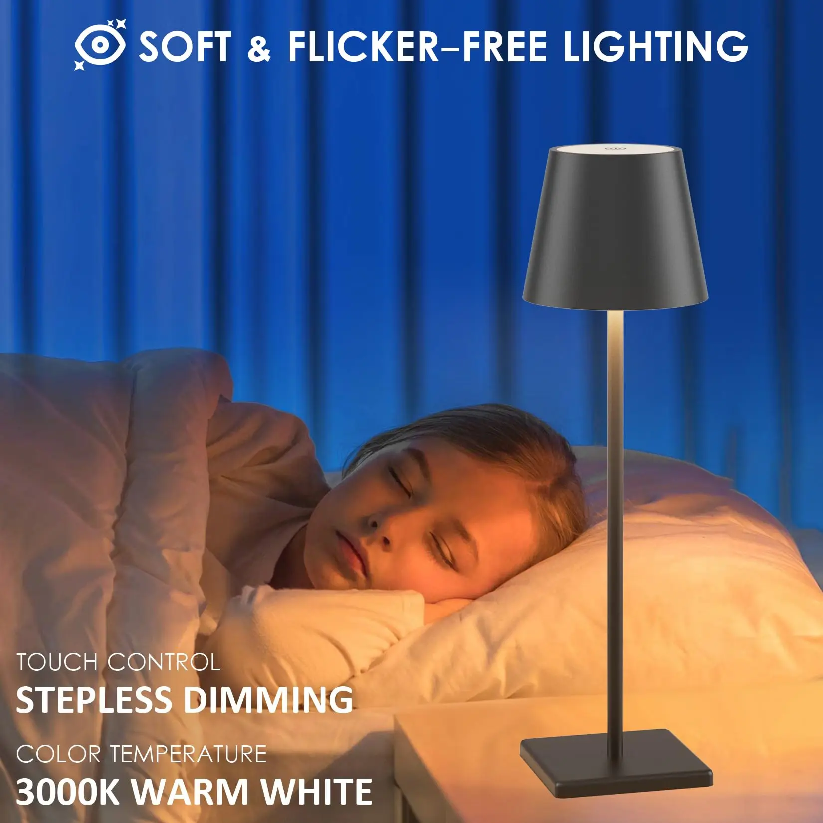 Iralan современная USB перезаряжаемая настольная лампа RGB окружающий свет