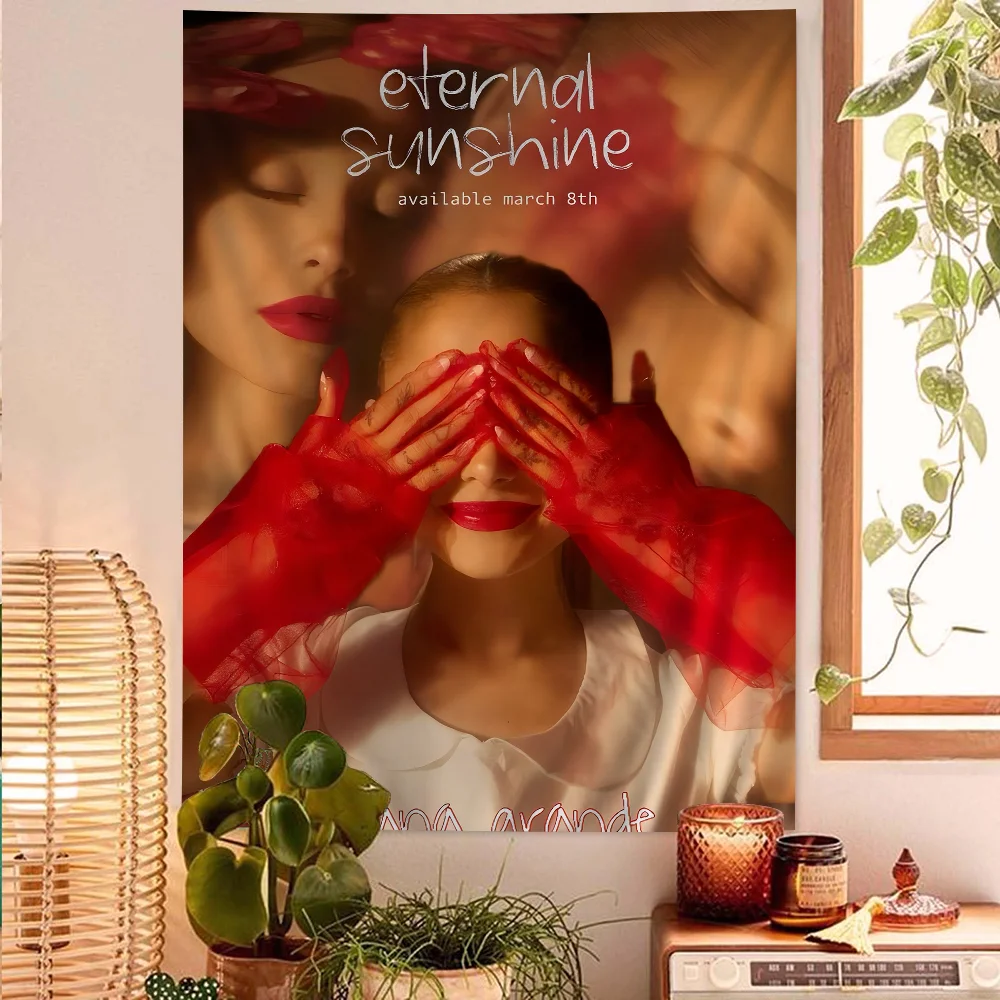 Большой Настенный Гобелен A-ariana Singer Print Grand Eternal Sunshine Hippie Bohemian Mandalay Design Полиэстер