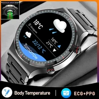 new smart watch men ecgppg heart rate blood pressure body temperature monitoring health sport smartwatch men for huawei xiaomi