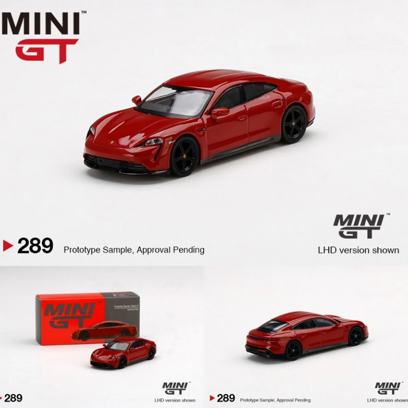 

Мини GT 1:64 модель автомобиля из сплава Porsche Taycan Taijan Turbo S Коллекционная модель украшения подарок