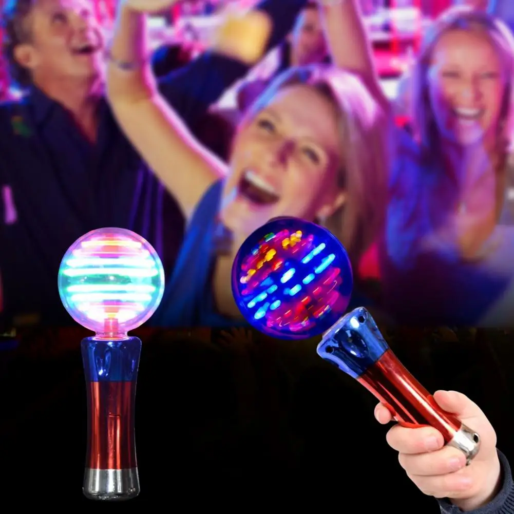 

Flash Stick Attractive Cool-lighting 10 Lights Eye-catching Decorative Active Atmosphere Plastic Luminous Round Ball Light Stick
