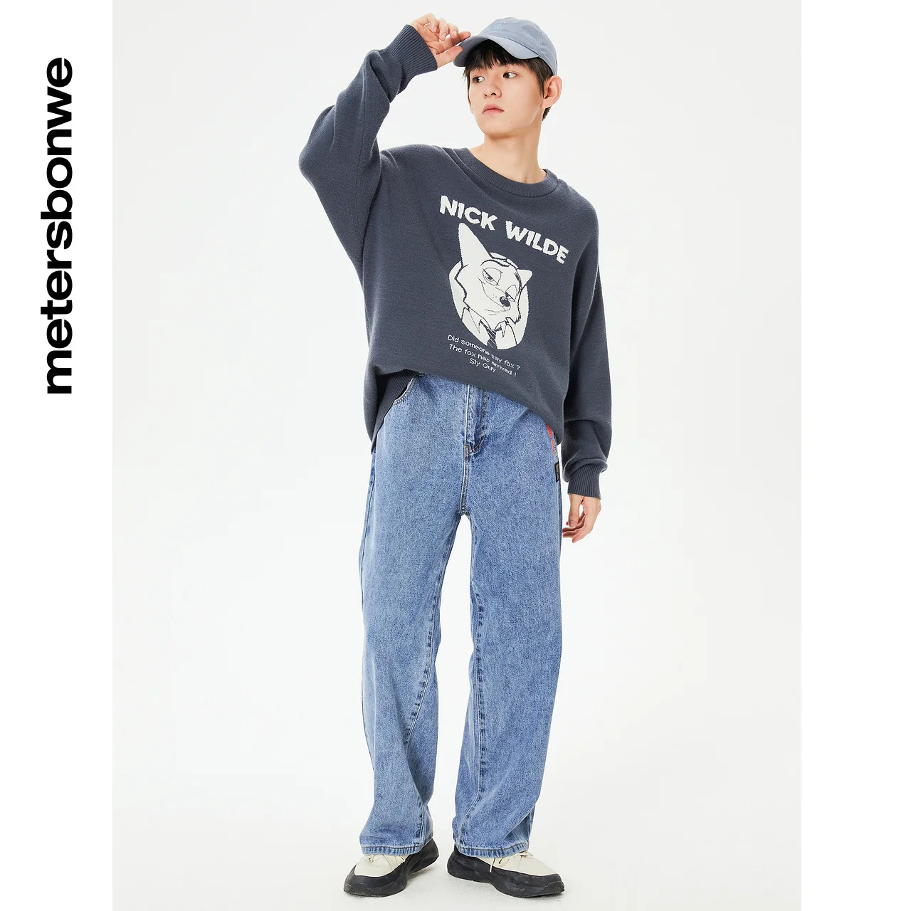 Metersbonwe Loose Jeans Men Autumn Basic Denim Pants Classic Washed Trousers Male Black Light Blue Simple Design Trousers Brand