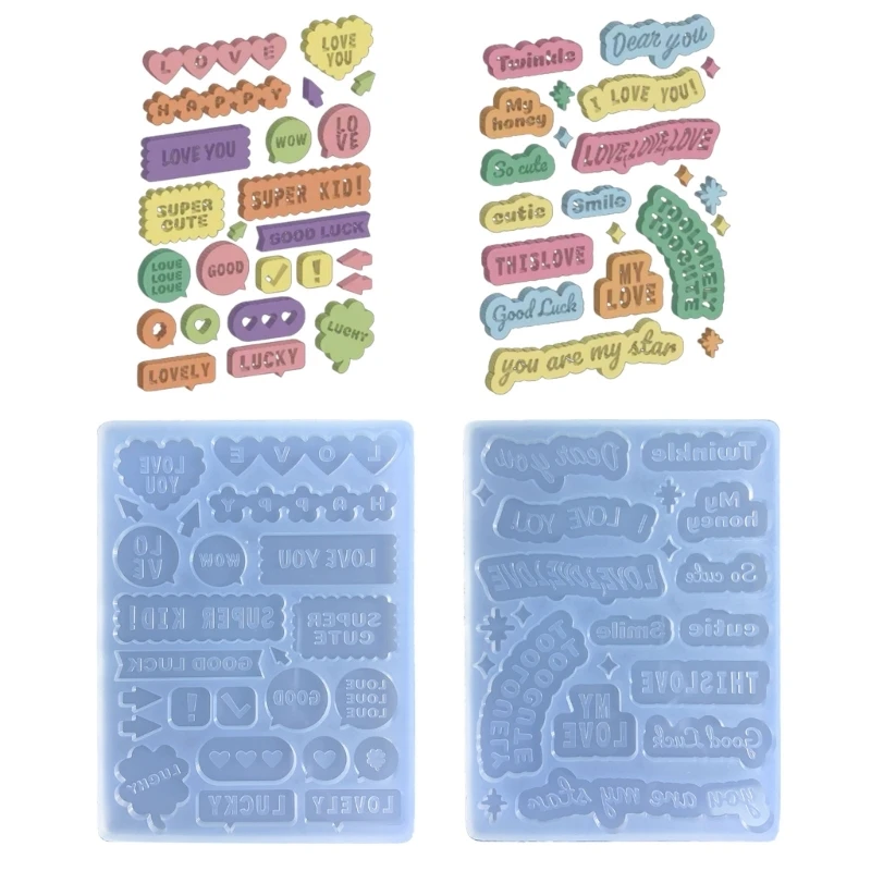 

Resin Shaker Filling Mold,Silicone Letter Mold Epoxy Resin Mold Filler Quicksand Casting Filling Mold for Jewelry Making