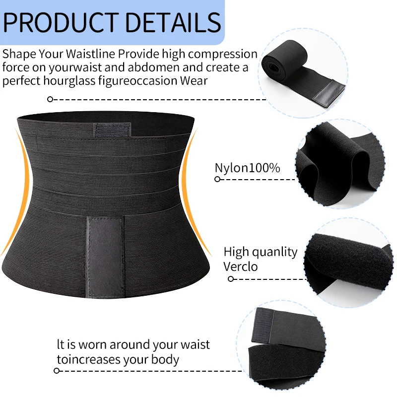 Men Waist Trainer Trimmer Belt Body Shaper Sheath Snatch Me Up Bandage Abdomen Reducer Wrap Corset Top Male Belly Stretch Bands