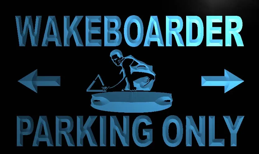

Wake Boarder Parking Only Led Neon Light Sign