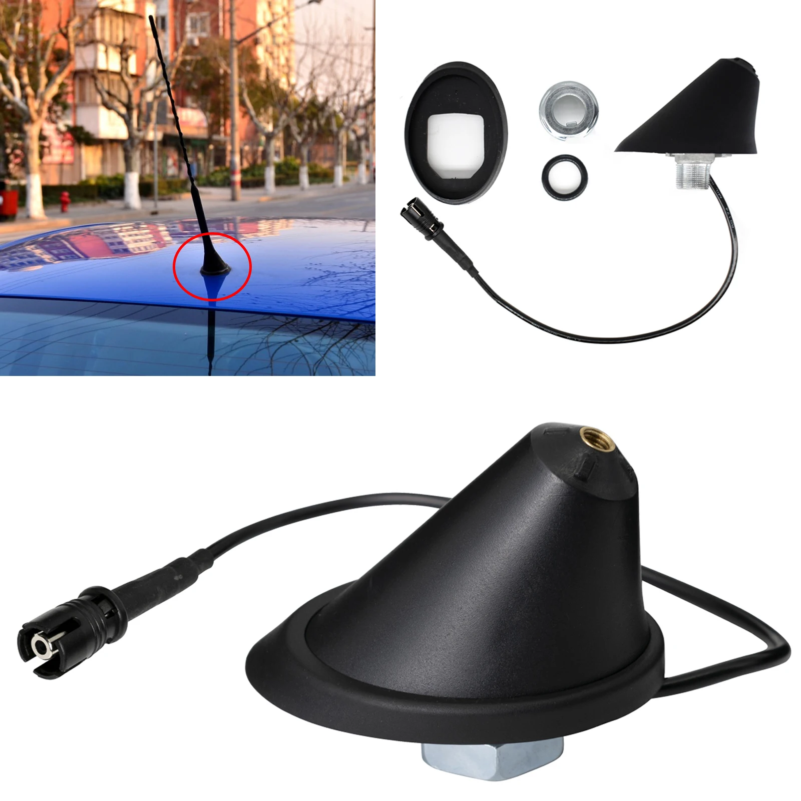 Автомобильная крыша радио антенна держатель антенны База AM FM уплотнение для Mazda 3