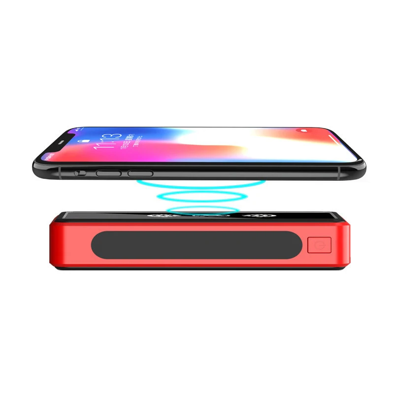 50000mAh Wireless Solar Power Bank External Battery Portable PowerBank 4USB Convenient Travel For iPhone Samsung Huawei Xiaomi