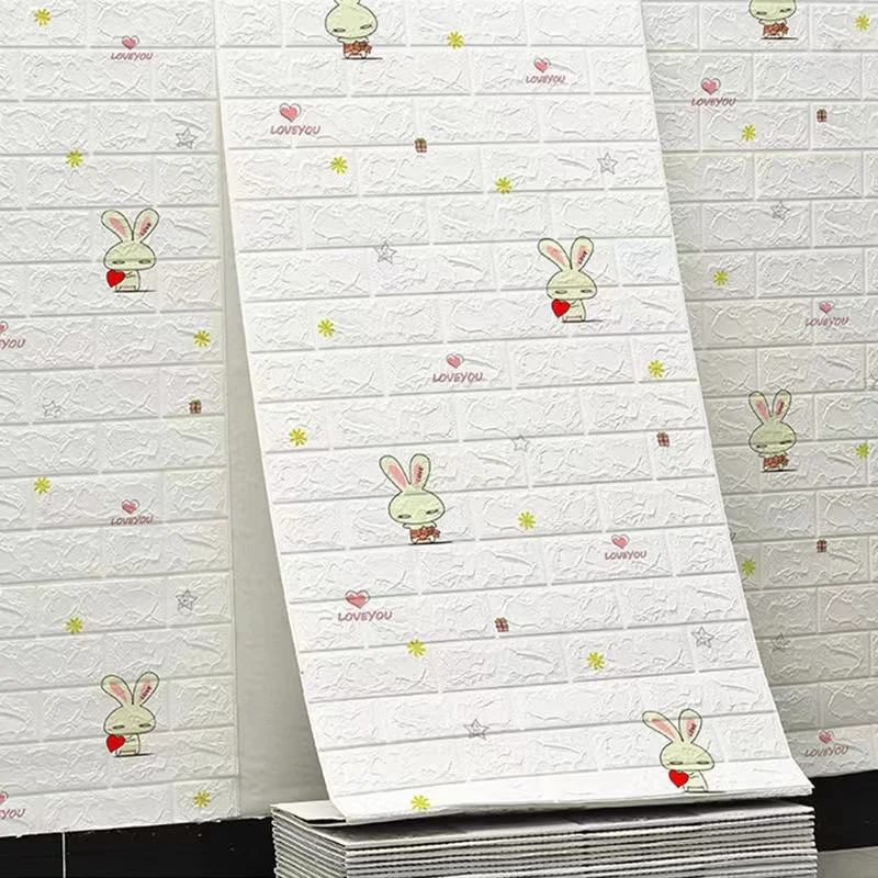 

3D наклейки на стену «сделай сам», непрерывные водонепроницаемые самоклеящиеся обои с имитацией кирпича, фона для кухни, телевизора, спальни, домашний декор, 70*1 м