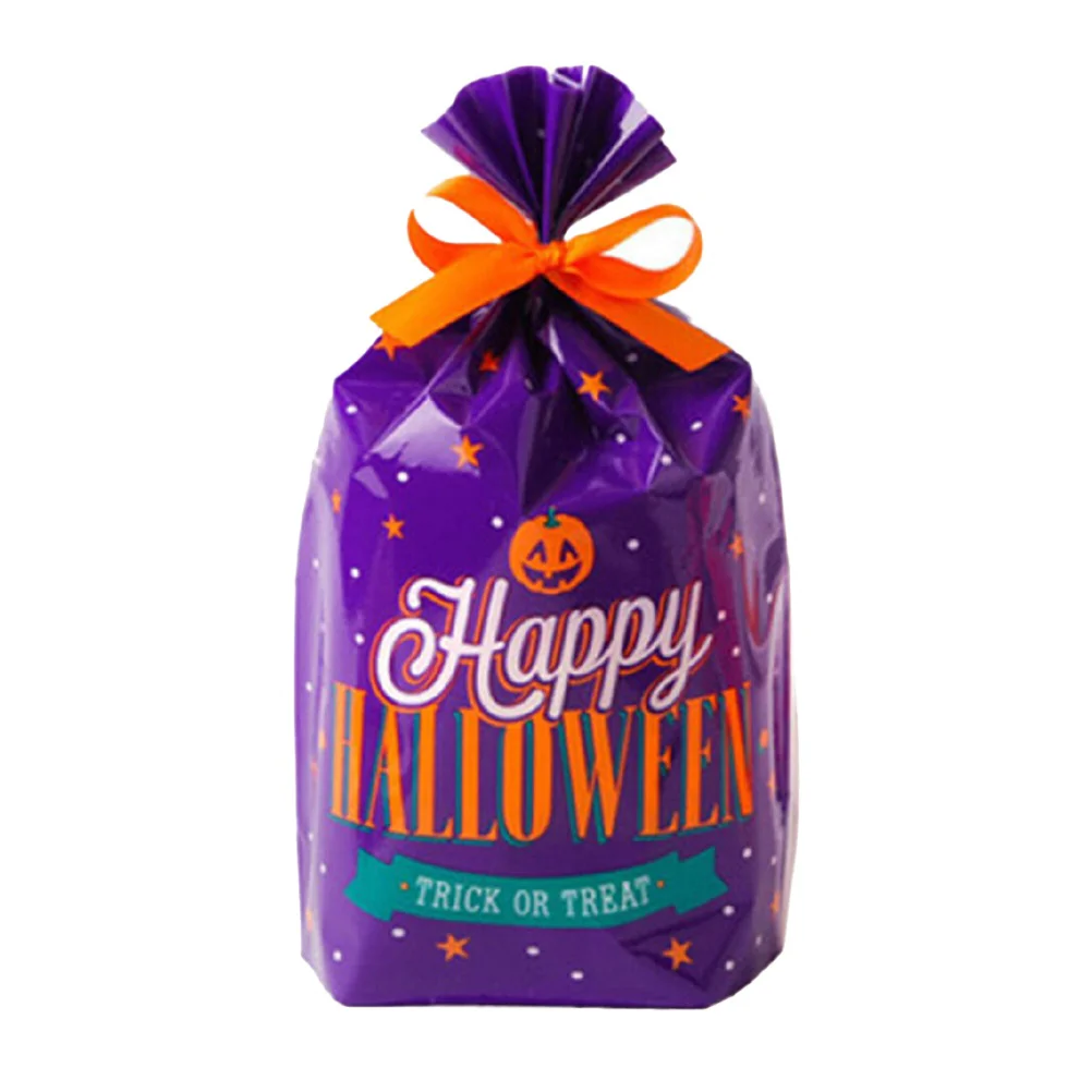 

50pcs Party Favor Bag Trick Or Treat Bread Cookie Candy Packaging Bags Storage Bag