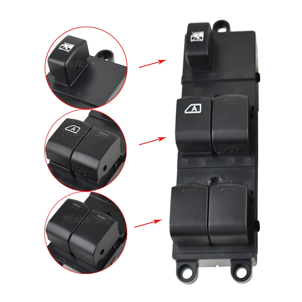 

FaroeChi Master Electric Power Window Lifter Switch For Nissan Qashqai J10 2.0 dCi 4WD Navara D40 Vehicles Car QZ 25401-JD001