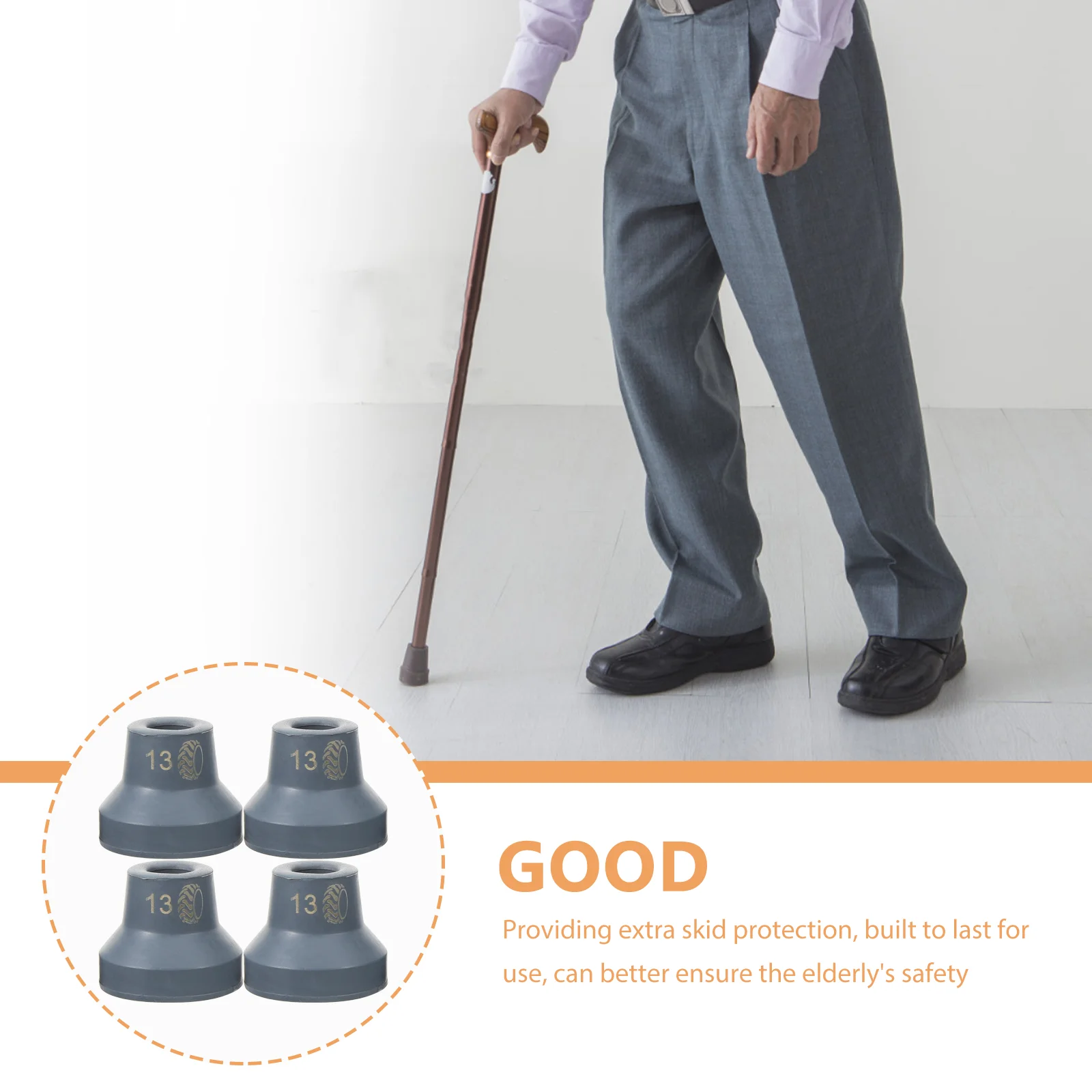 4 шт. насадки для милиц тростей резиновые подушечки трости сменные концы столб