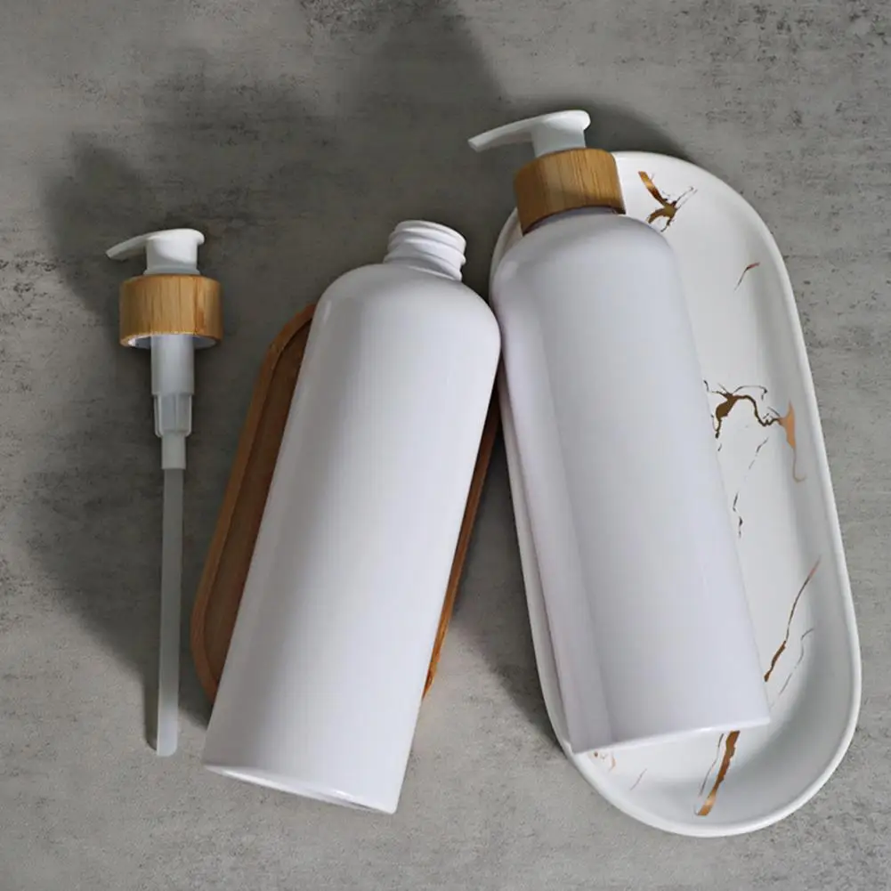 

500ml Bathroom Soap Dispenser Empty Refillable Plastic Pump Press Shampoo Bottle Soap Dispenser Makeup Accessories Storage Bottl