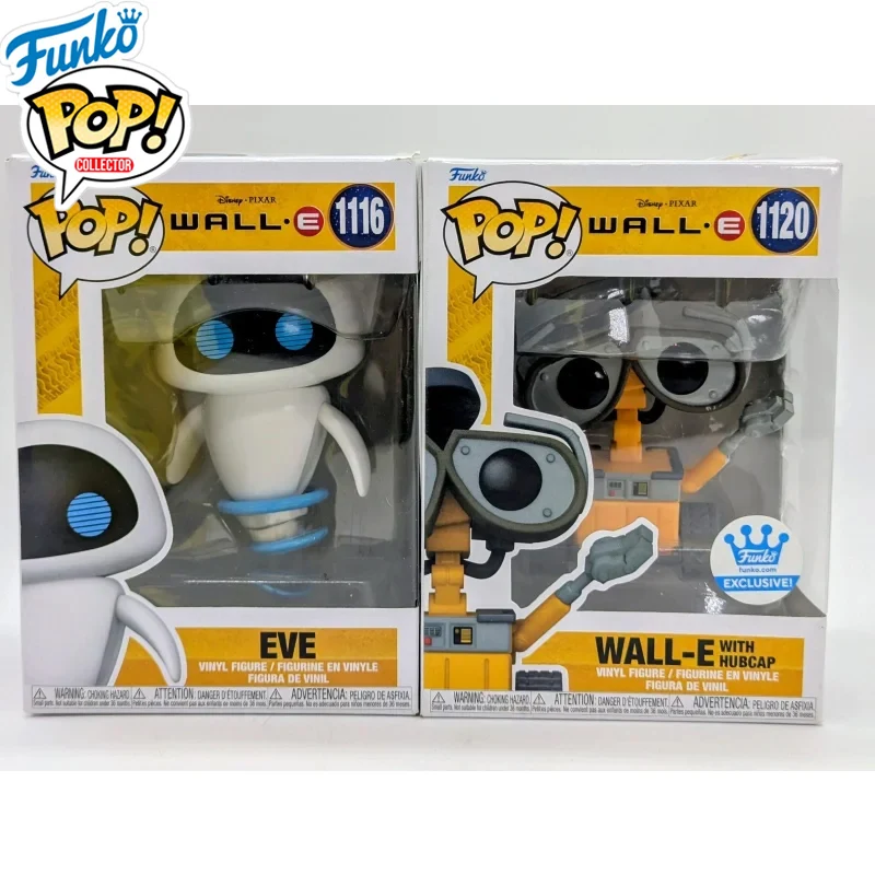 Фото Оригинальная фигурка Funko Pop Disney Pixar Wall-E Eve, официальная коллекционная модель # 1116 Виниловые скульптурные куклы, лимитированная коллекция №1