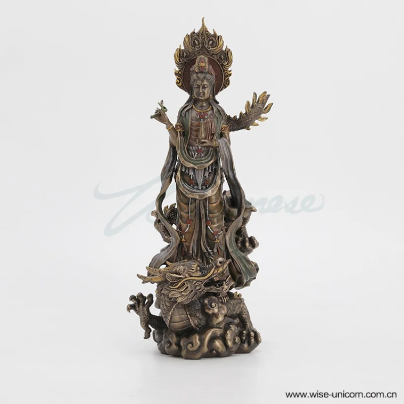 

Оригинальное украшение Guanyin, подставка на драконе, подарок на день рождения, украшение для дома, Прямая продажа с завода, искусственное спец...
