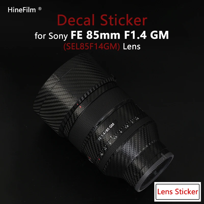 

Lens Sticker for Sony 85 1.4GM Decal Skin for Sony FE85mm F1.4 GM Lens Protector SEL85F14GM Anti-scratch Wrap Cover Film