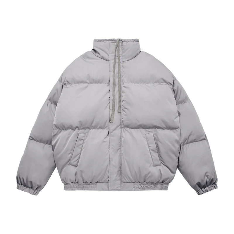 Rainbowtouches Fashion Winter Down Jacket Men Parkas Thick Warm Streetwear Coat Mens Lacing Stand Collar Solid Color Men Outwear