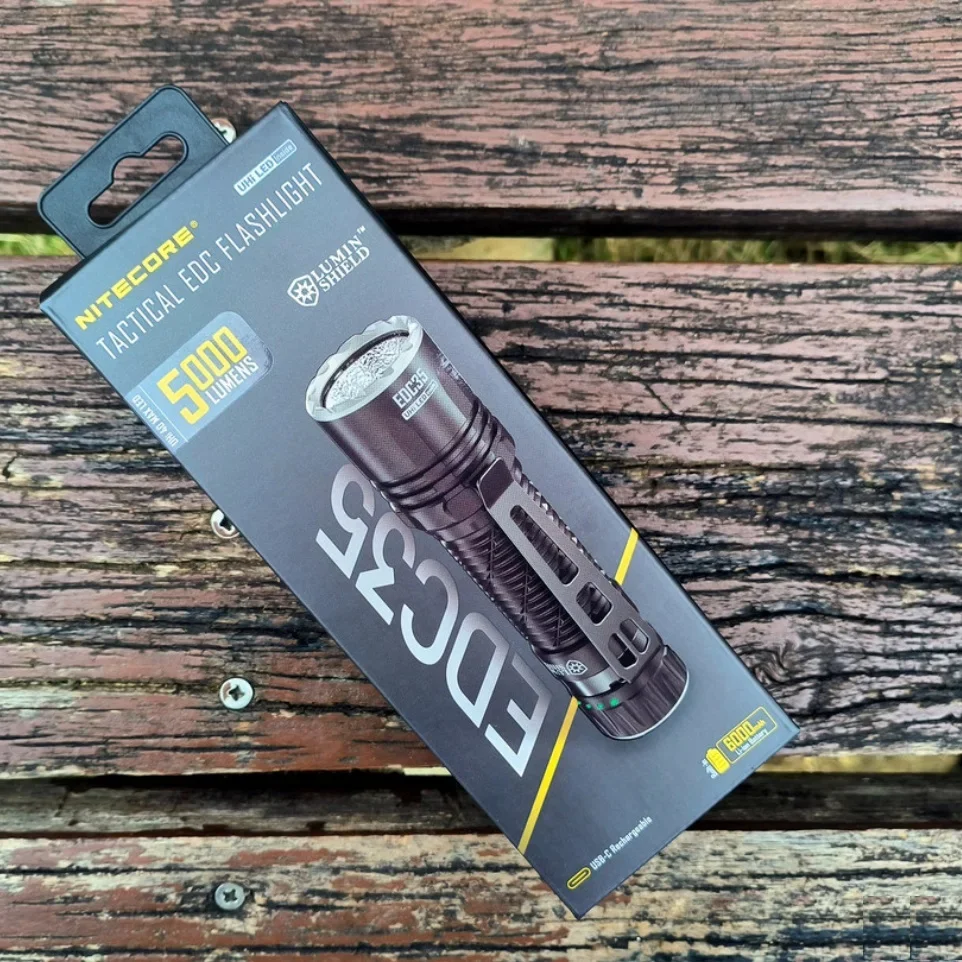 Nitecore EDC35 перезаряжаемый мини-фонарик EDC USB-C 5000 люмен NiteLab UHi светодиодный мощный