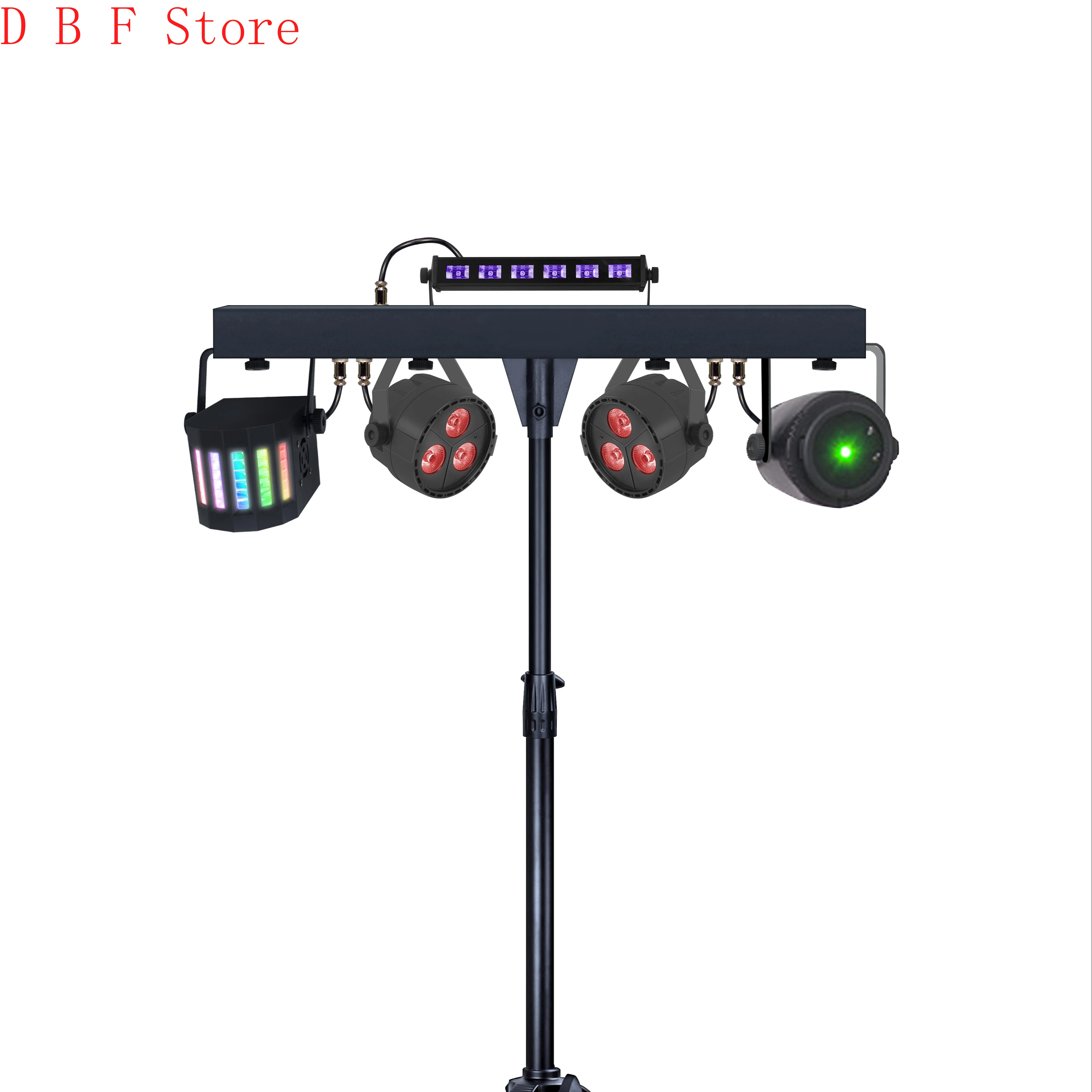 

Набор многофункциональных световых дискотек для диджея, RGBW 4 в 1, набор световых ламсветильник и фотоламп с штативом