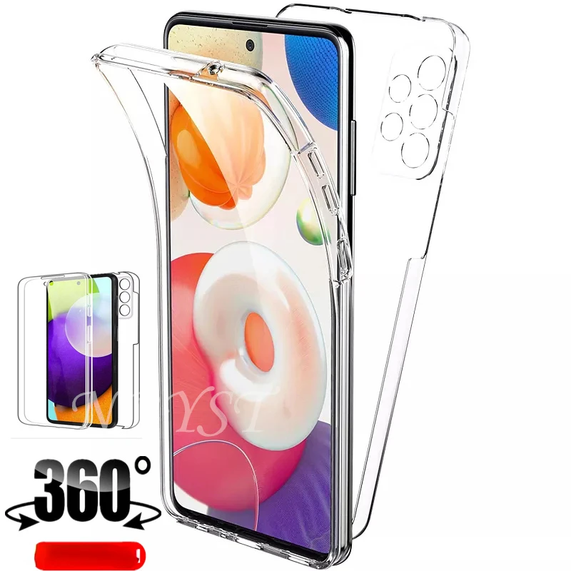 

Original For Samsung Galaxy a23 M23 A13 A33 A53 A73 A12 M12 A52s A22 A32 M22 M32 M52 5G Full Cover Double Case