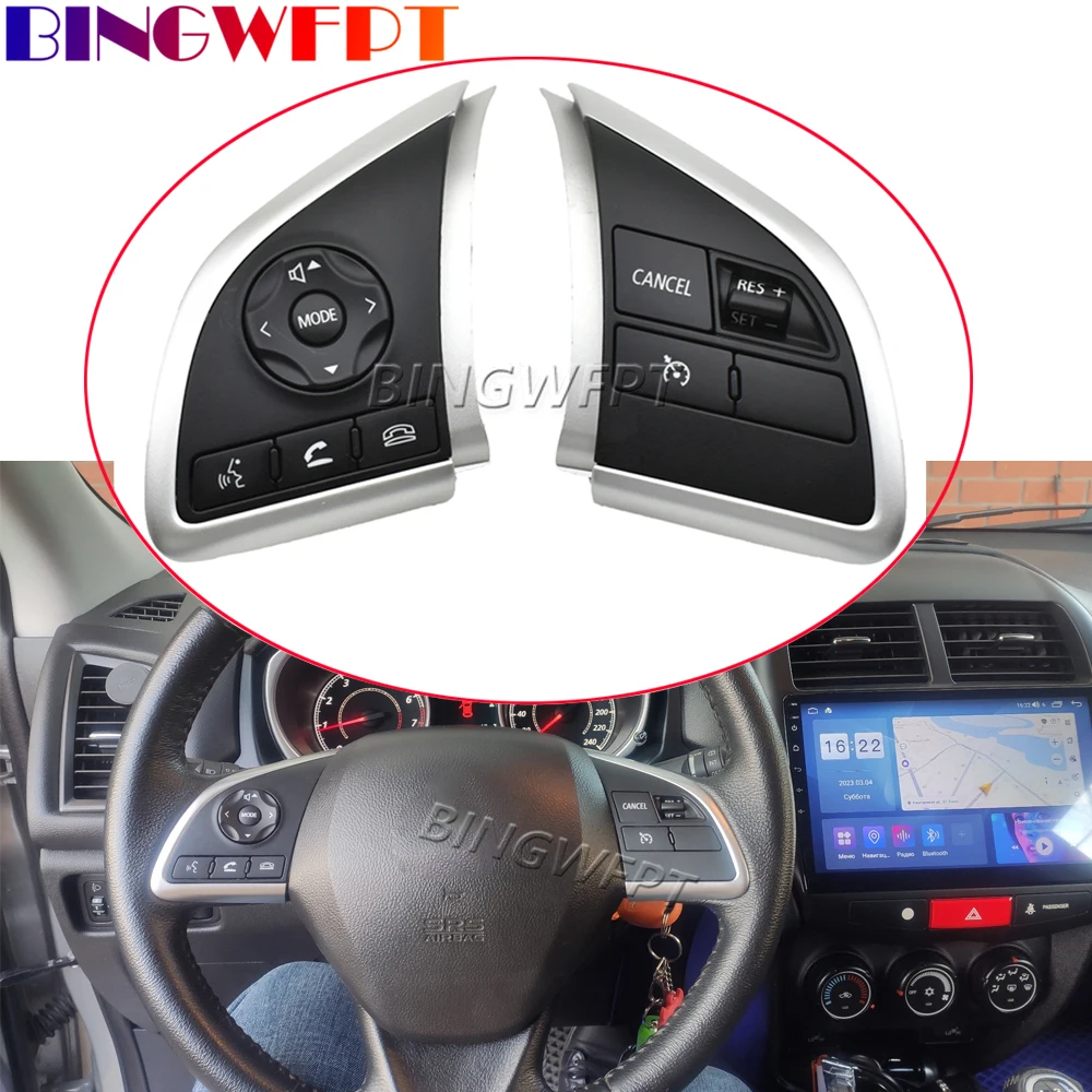 

Steering Wheel Switch Cruise Control Button Audio Radio For outlander 3 2013-2019 For Mitsubishi Eclipse Cross 2016 2017 2018