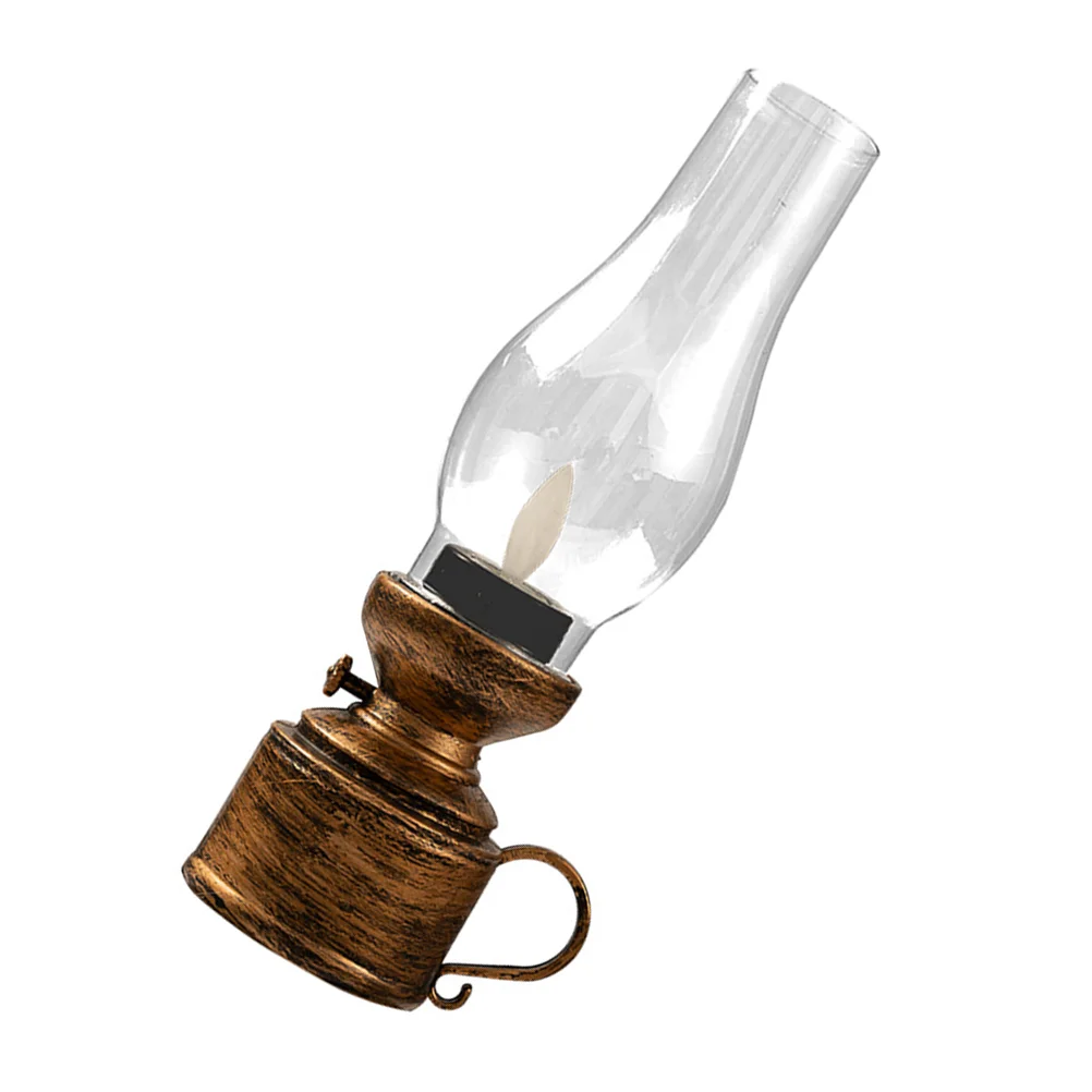 

Flameless LED Kerosene Lamp Plastic Kerosene Lamp Retro Oil Lantern Decoration