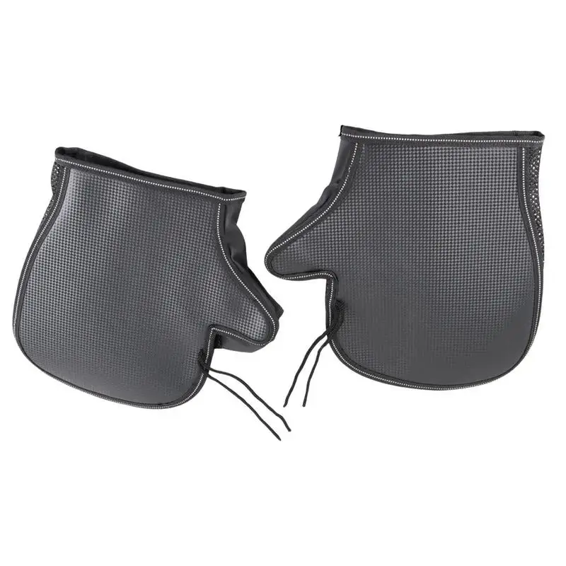 

Motorcycle Handlebar Muffs Waterproof PVC Leather Handlebar Muffs 3D Mesh Gloves Bottom & Side Airy Mesh Three-Dimensional