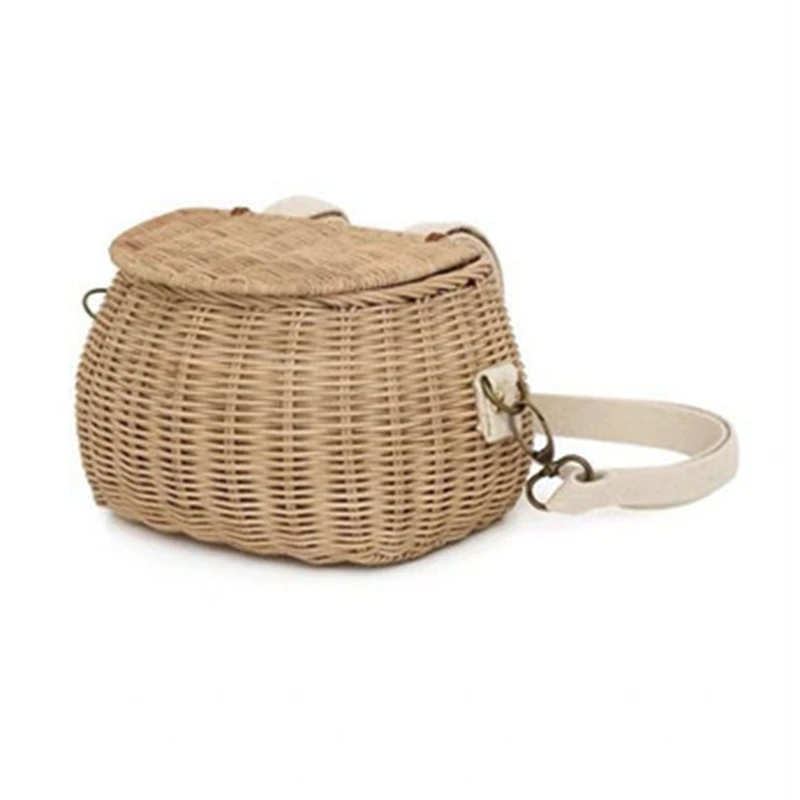 

Ladies Back Basket Children Back Basket Handmade Rattan School Bag Backpack