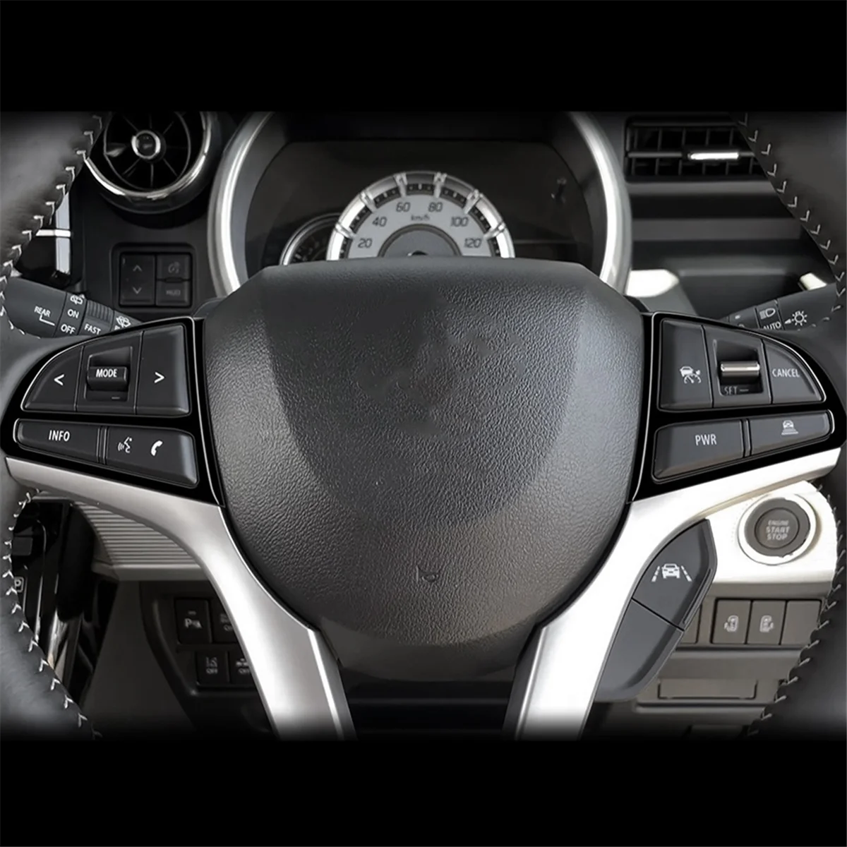 Автомобильный руль кнопка накладка наклейка для Suzuki SPACIA 2017-2022 аксессуары салона