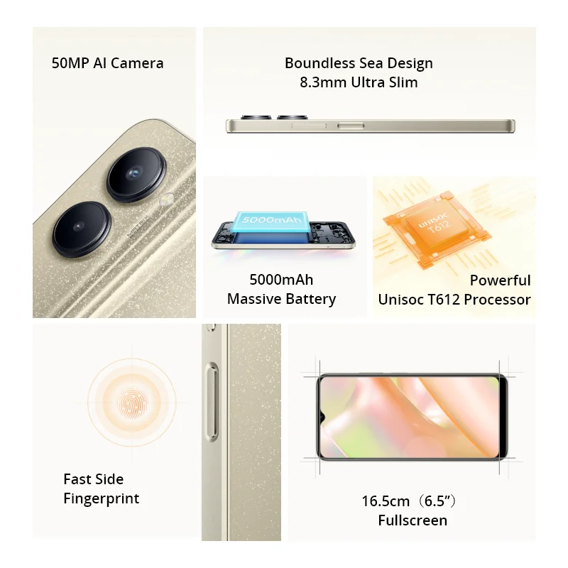 [World Premiere] realme C33 Smartphone Octa Core Processor 50MP AI Camera 5000mAh Battery 8.3mm Ultra Slim 6.5