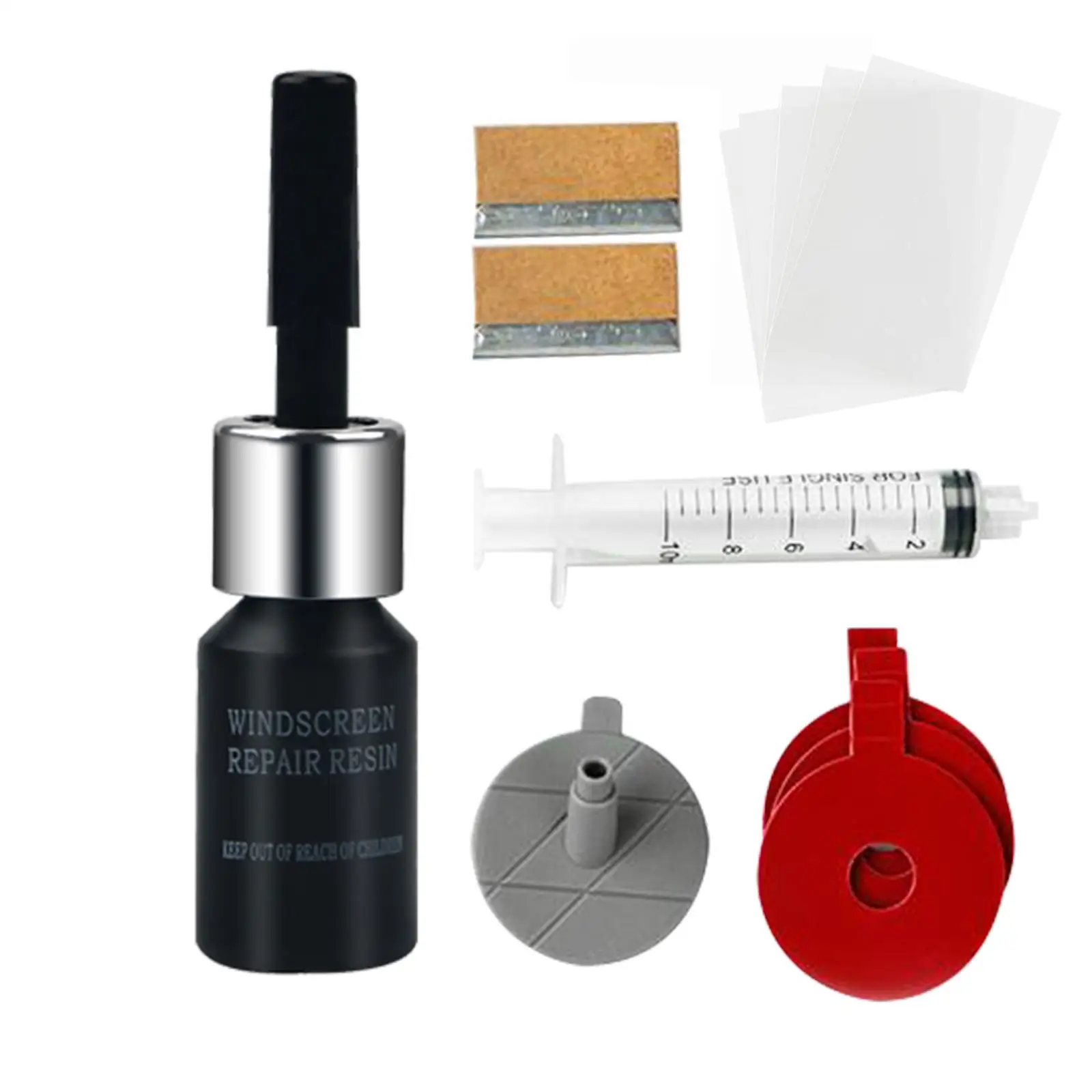 

Automotive Car WindshieldKit, Windscreen Window Glass Set, for Cracks Chips.