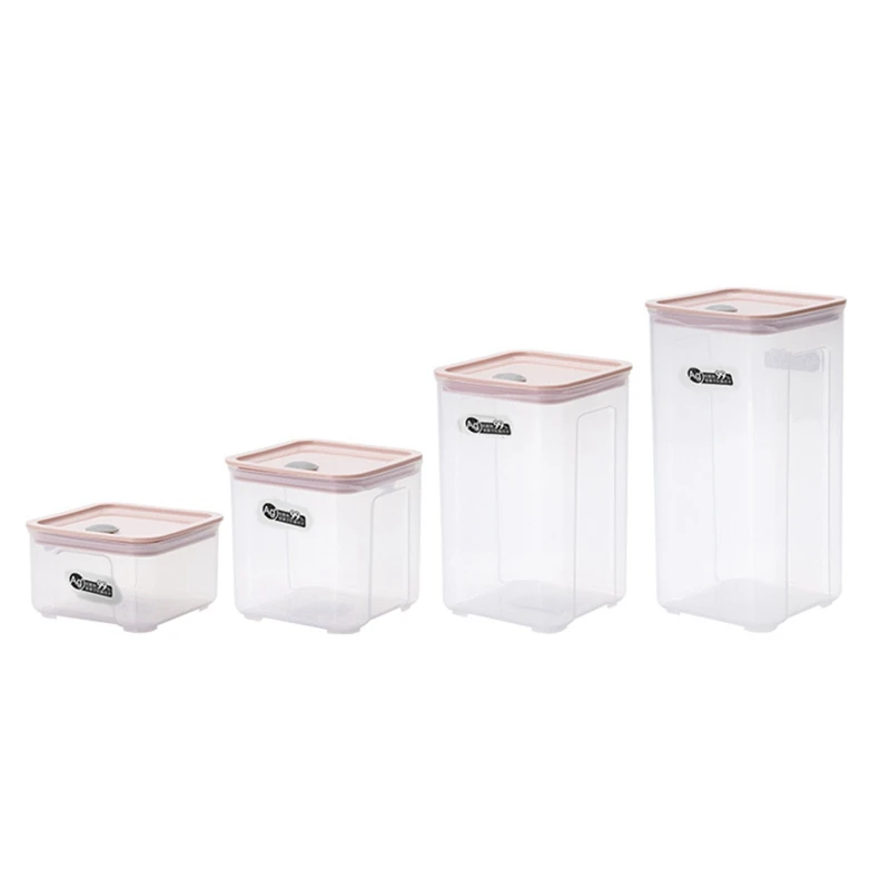 

Контейнер пластиковый прозрачный для хранения продуктов, 400-1700 л, 4 шт.