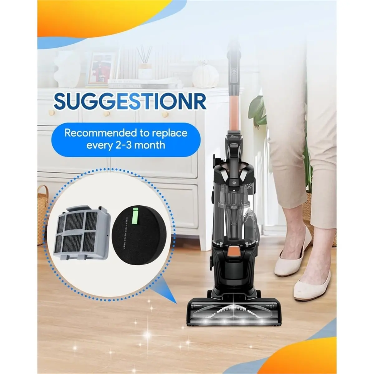 Фото обновление. Фильтры, совместимые с Bissell Pet Hair Eraser Turbo Lift-Off, SurfaceSense 3418 3415 3774F №1