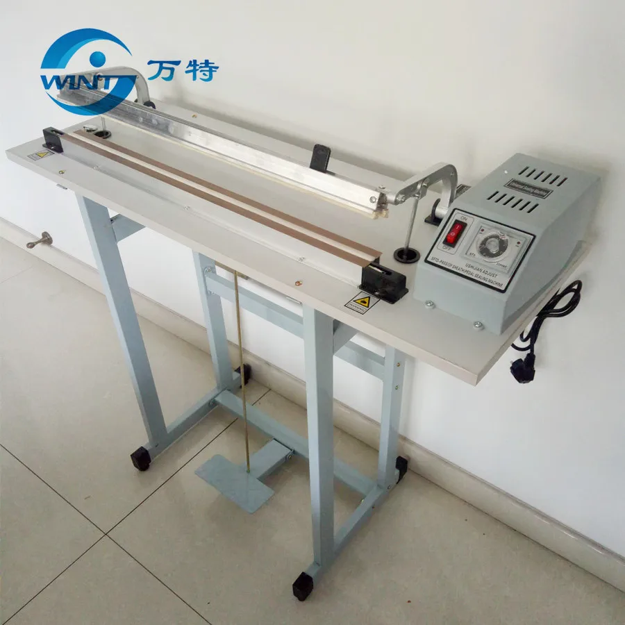 

1000MM Pedal Sealer Electrical Impulse Sealing Machine Aluminum Foil Bags Packaging Bag With Cutter Plastic Pocket Closure