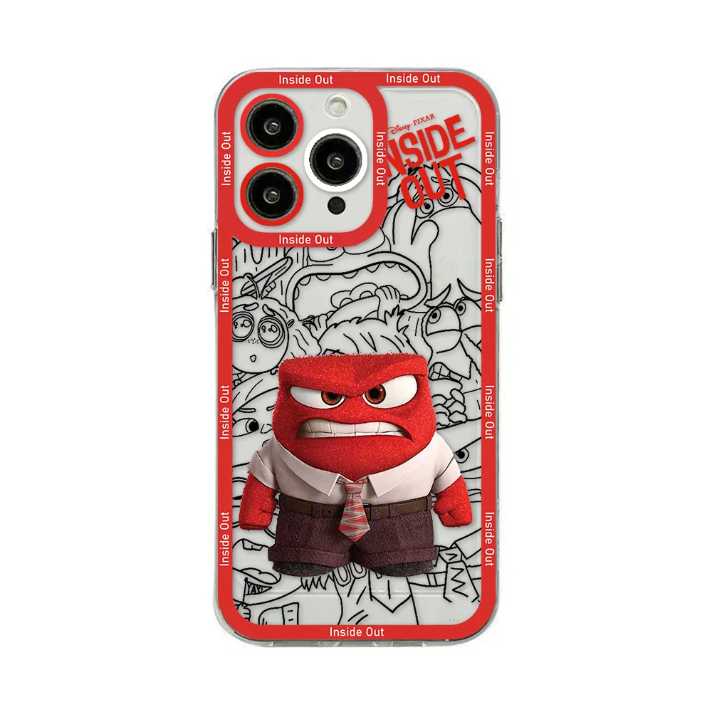 Cute Disneys I-Insides Out Hot Phone Case for Oppo Reno12 Reno11 Reno10 Reno8 Reno7 Reno6 Reno5 Pro Plus 4G 5G Transparent Cover