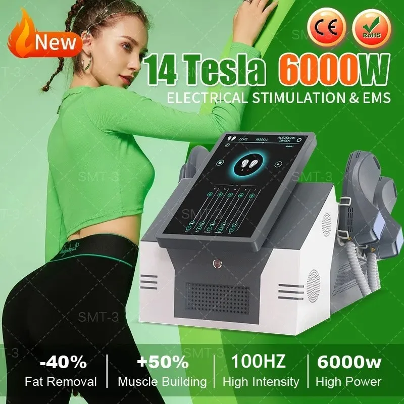 

Новое поступление 2023 14 Tesla 6000W DLS- Emslim EMSzero мышечный Стимулятор тела, электромагнитная скульптурная машина