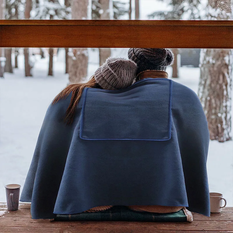 

USB Heating Shawl Mobile Power-Powered Flannel Electric Blanket Household Warming Electric Blanket For Outdoor And Indoor Warmth
