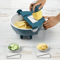 multifunctional vegetable cutter household potato shredded shredder drain basket slice grater kitchen supplies