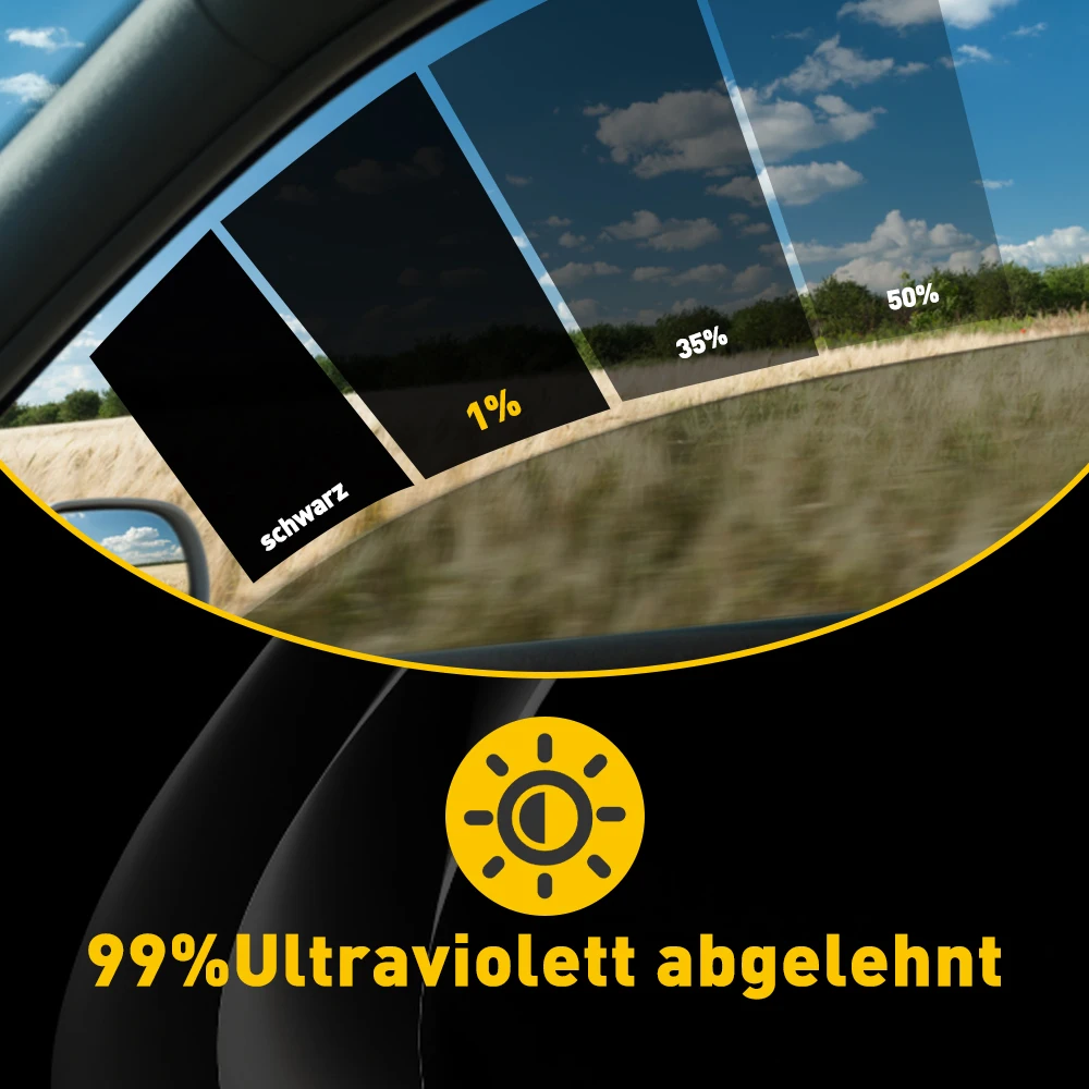75x3 м 1/5/15/20 процентов VLT черная пленка для тонировки окон автомобиля защиты от