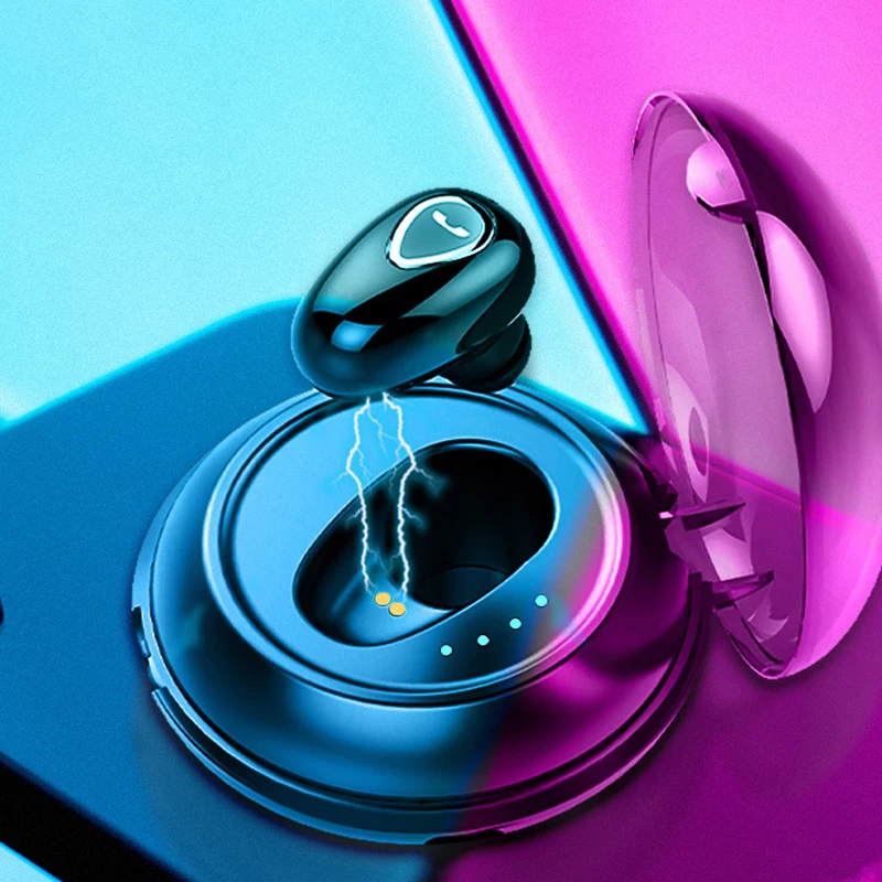 

Tws Bluetooth Earphone Wireless Headphone Stereo Gaming Headset Sport Earbuds with Charging for Box Invisible Single Ear