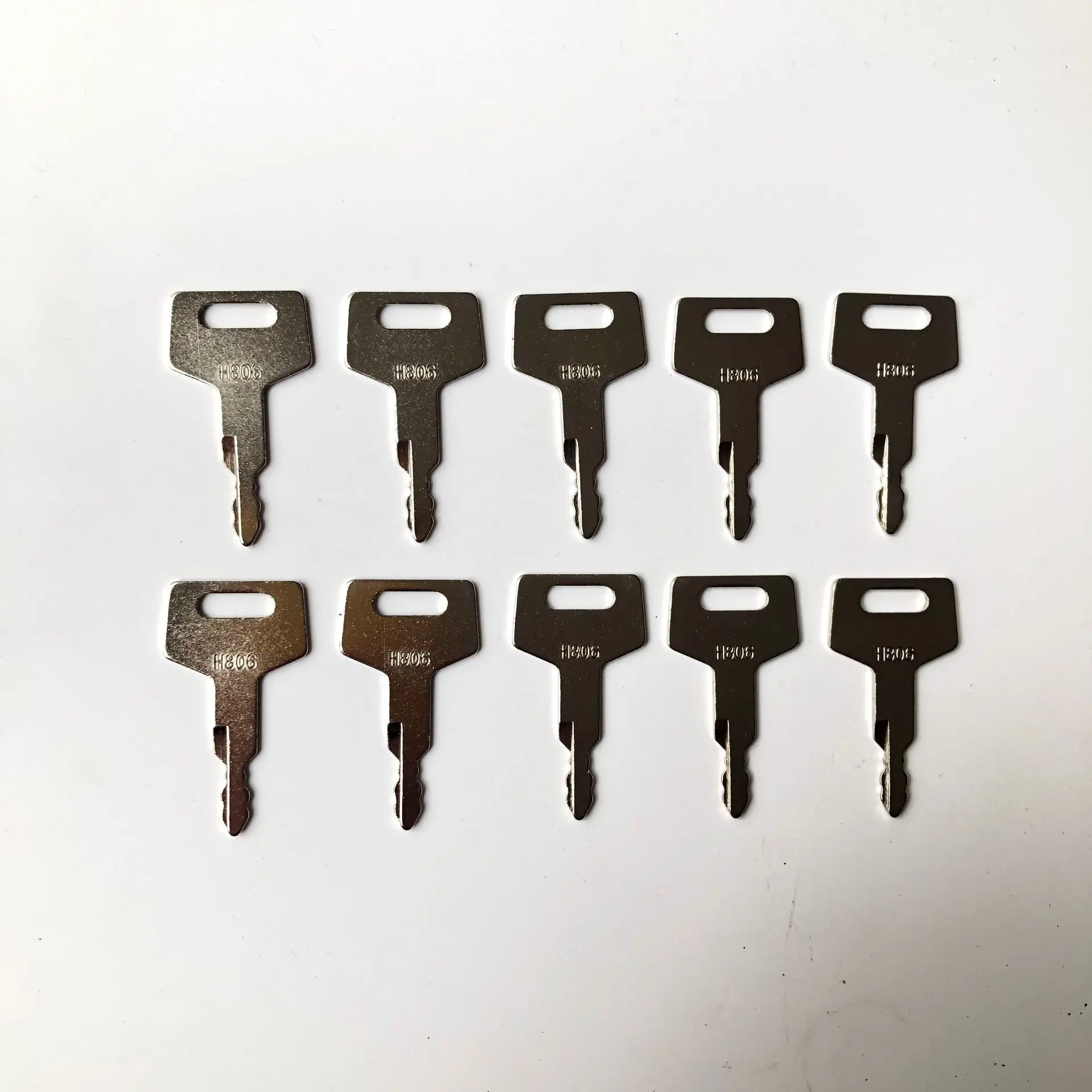 

10PCS H806 Key for Takeuchi Excavator Loader Track BU1698X2 Door Lock Key