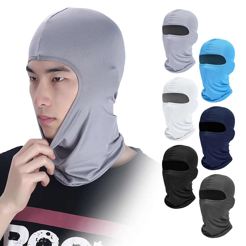 

Cycling Balaclava Men's Caps Full Face Ski Mask Bicycle Mask Windproof Breathable Anti-UV Motocross Motorcycle Helmet Liner Hats