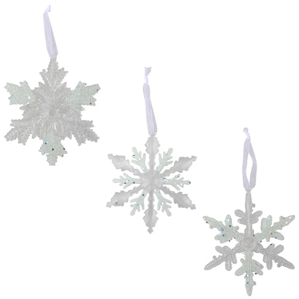 3 шт. рождественские украшения Рождественская вечеринка снежинки подвесной