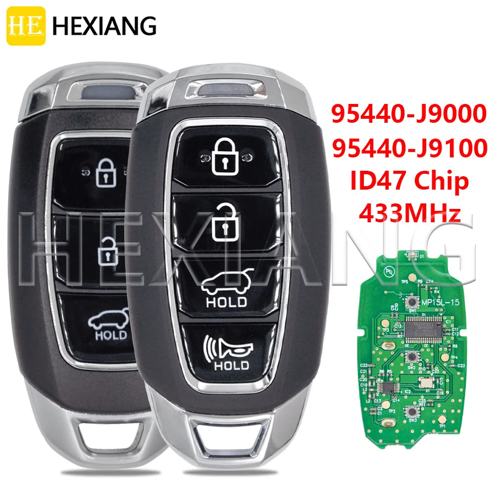 HE 95440-J9000 95440-J9100 ID47 чип 433 МГц Keyless Go автомобильный дистанционный ключ TQ8-FOB-4F18 для