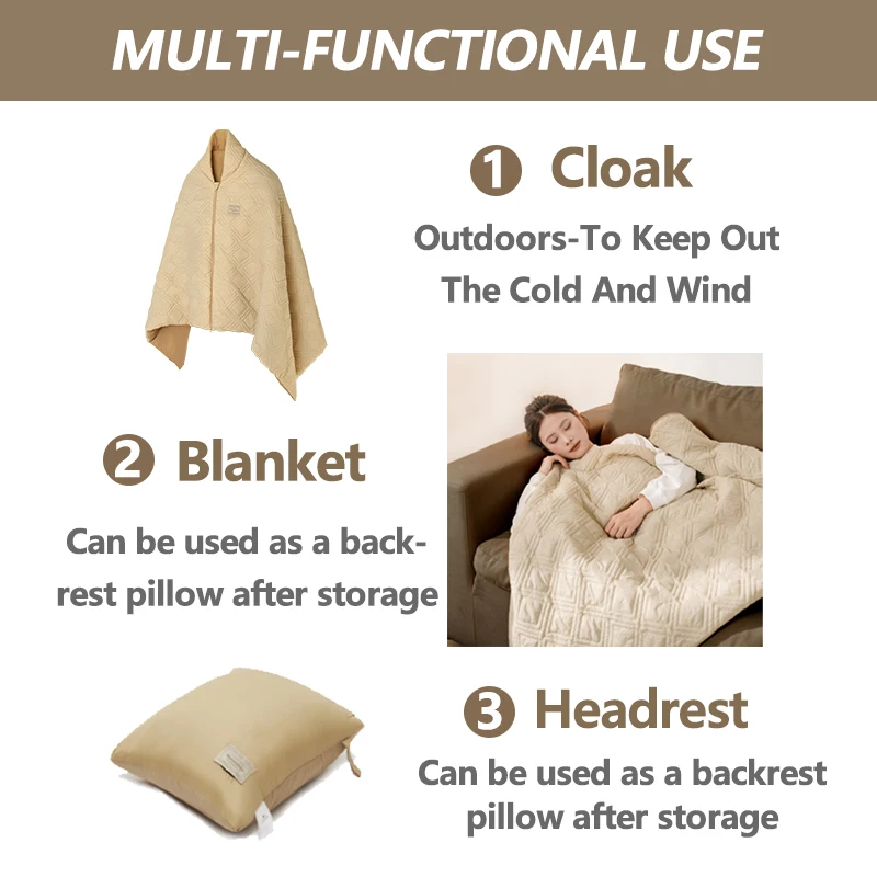 Naturehike уличное одеяло с подогревом носимый плащ спальный мешок пончо складное